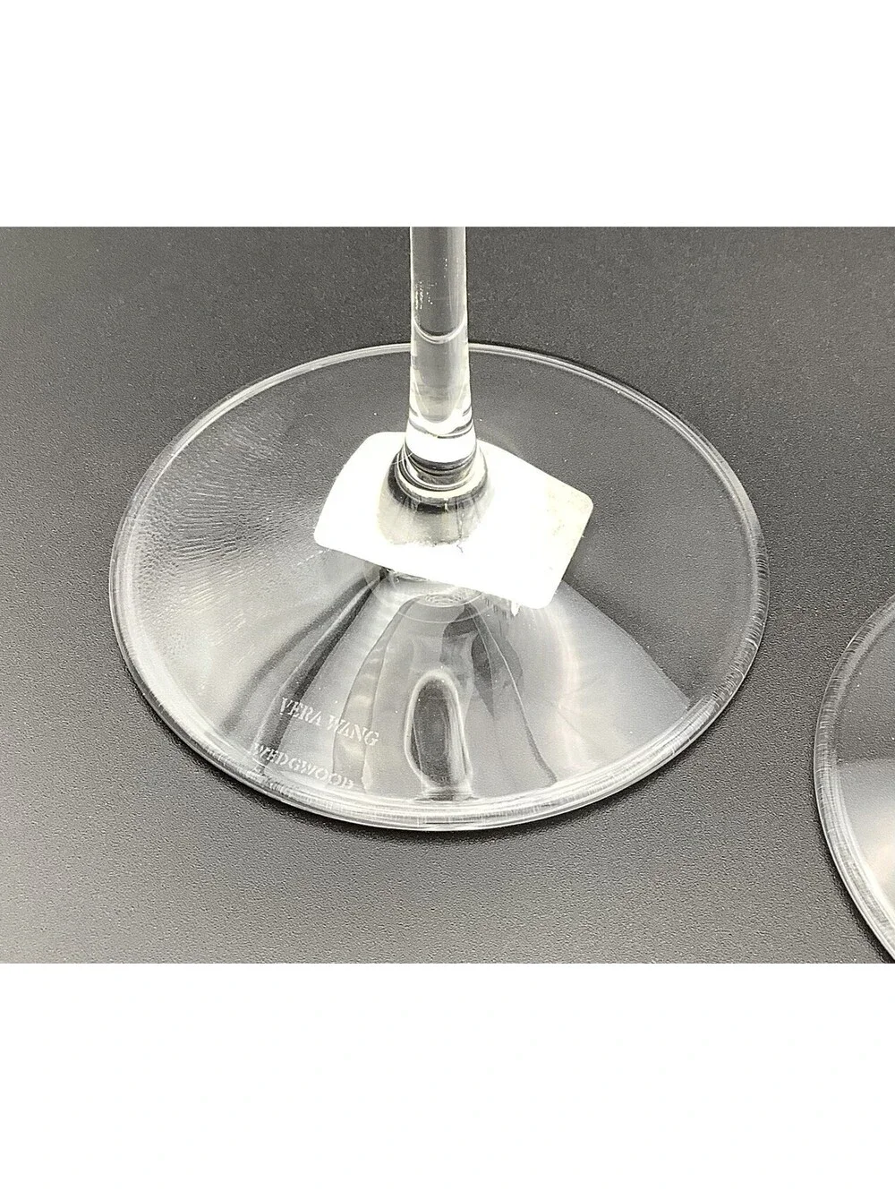 Wedgwood Vera Wang Modern Graphic Crystal Wine Glass Water Goblet *Set of 2*